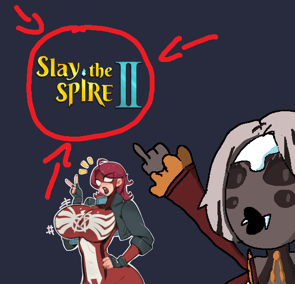 SpiderMommyAz's tweet photo. Behind every gay person (@MaydayGoingDown) is a gayer, more evil gay person (me)

Live now with Slay the Spire II!
https://t.co/EdoEQD9axS https://t.co/AlWZxhrjcJ