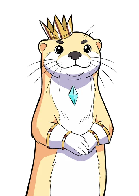 6年前の俺 カワウソはこうやって描くんだよバカ野郎! ※ちなみに なぜか当時の僕はハムスターの画像を参考に このカワウソを描いたんですが なんで素直にカワウソの画像を見なかったのか 今でもよく覚えてないです。 多分 6年前の僕はだいぶクレイジーだったんだなって思いますね。 #異世界の門