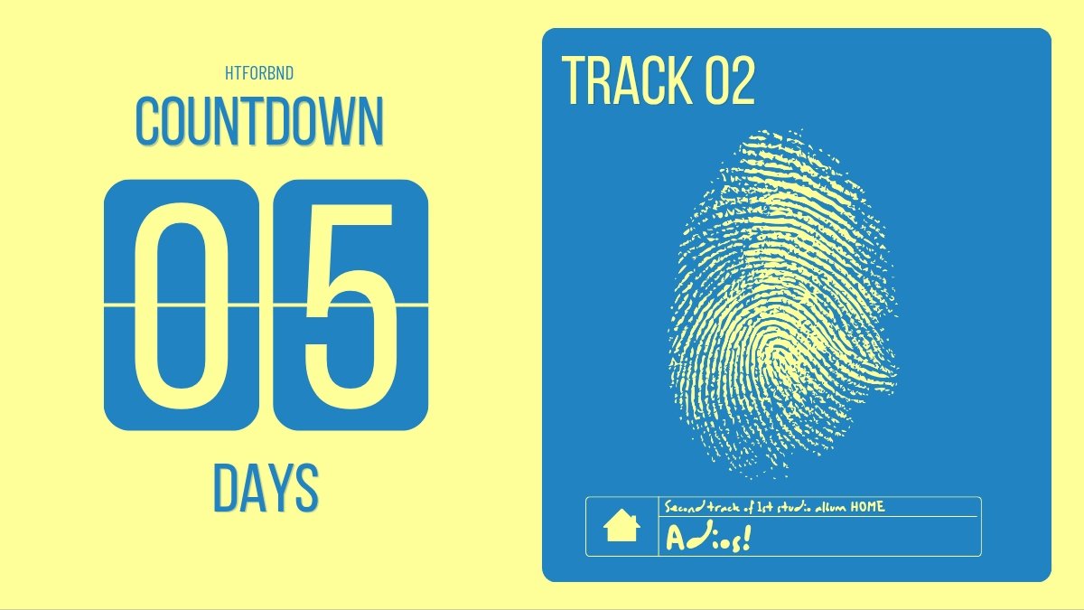 HTFORBND's tweet photo. 5 DAYS UNTIL BND ADIOS 

#5DaysUntilHOME
#VIRAL #HOME
#BOYNEXTDOOR #보이넥스트도어 https://t.co/dJUih4LBkf