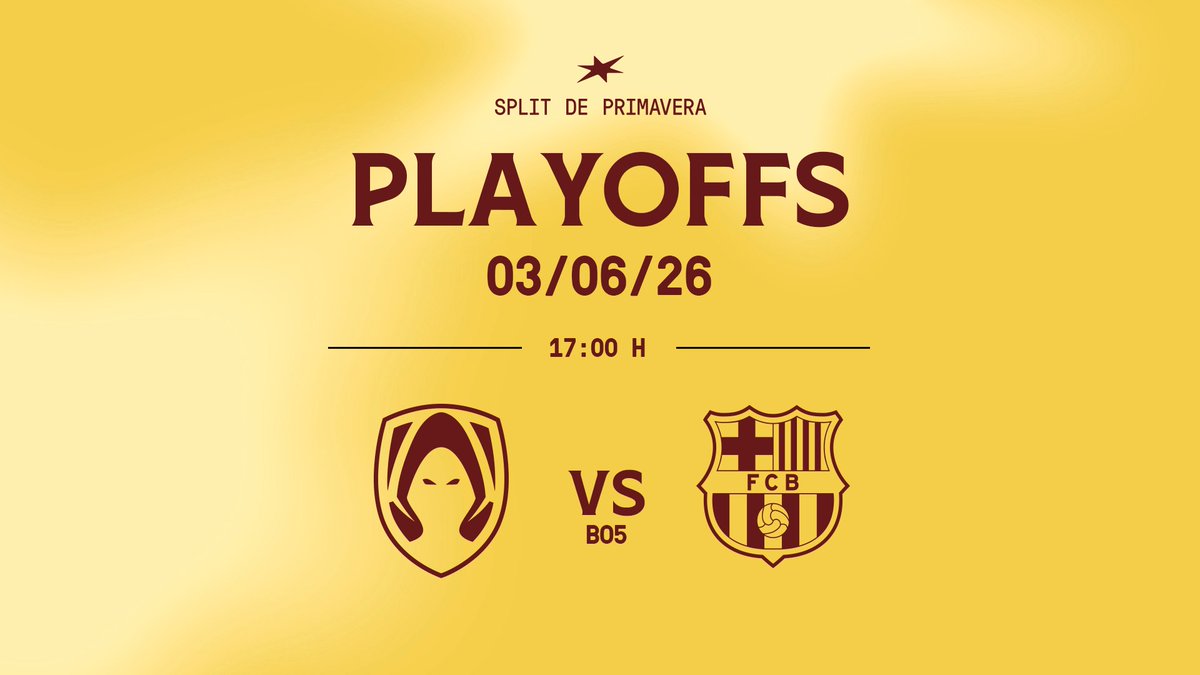 LESESPORTS's tweet photo. Esta tarde abrimos la semana de Playoffs con este partidazo que no te puedes perder.

🔸 Bo5
🆚 @HereticsLES vs @FCBeSports 
⏰ 17:00

Recuerda que todavía estás a tiempo de venirte al plató el viernes para la final 👉🏻 https://t.co/lVm3KL4Vzh https://t.co/qEKN3HVaqK