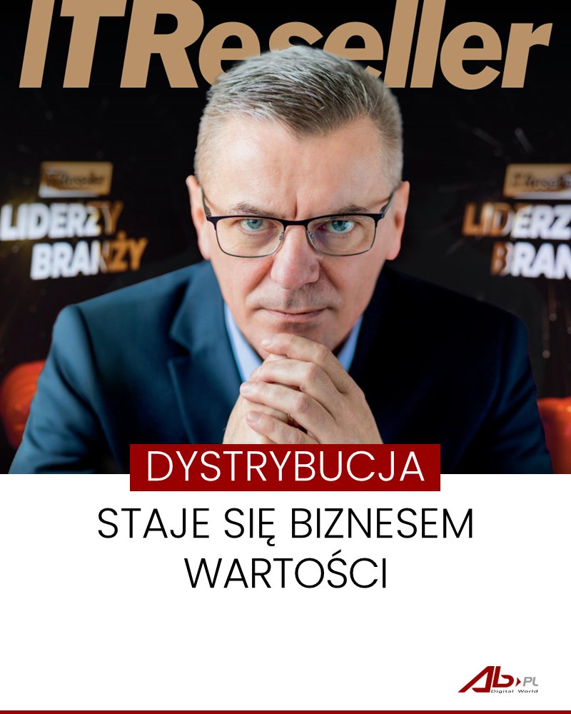 ab_grupa's tweet photo. Zbigniew Mądry, CEO - President AB S.A. na okładce #ITReseller. W wywiadzie pt. „Naszą siłą pozostaje organizacja” podkreśla: „Dystrybucja coraz wyraźniej staje się biznesem wartości, a nie tylko wolumenu.
Zachęcamy do lektury: https://t.co/HAn2FSQWYS
#GrupaAB #ABGroup https://t.co/NPwu1UCSyZ
