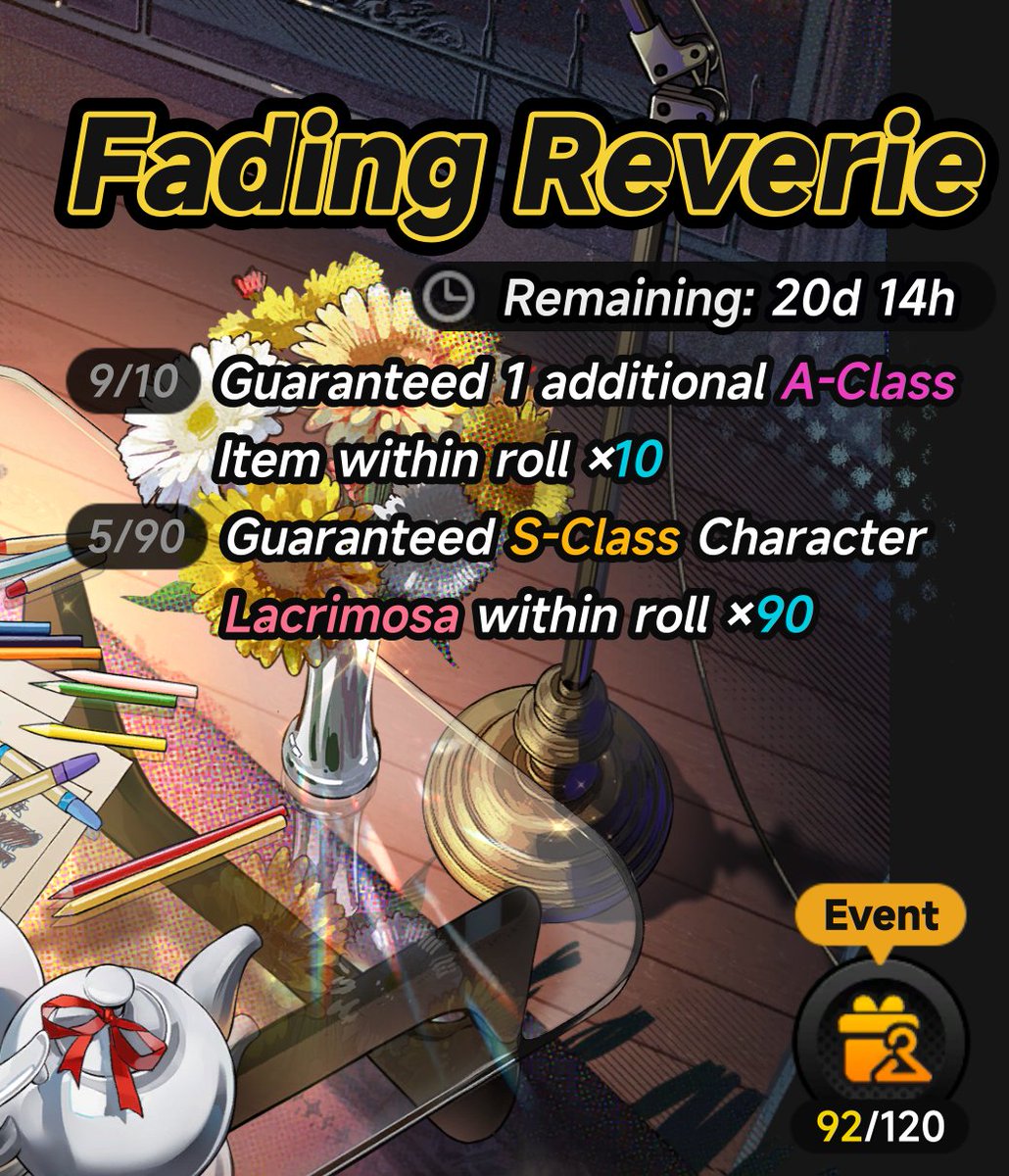 Viv_Prime's tweet photo. So the Lacrimosa drop rates are bugged, right? If not, I've gone into generational luck debt. https://t.co/HyDMa0Vzi9