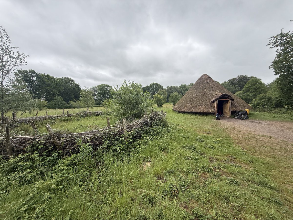 HurstParkSchool's tweet photo. 🥞 Fuelled up after a brilliant breakfast. We are stepping back in time to sit and learn all about history inside a real Roman roundhouse, and then we will be putting our teamwork and survival skills to the test as we build our own shelters out in the woods. #WeAreLEO https://t.co/vBw9hTlMrP