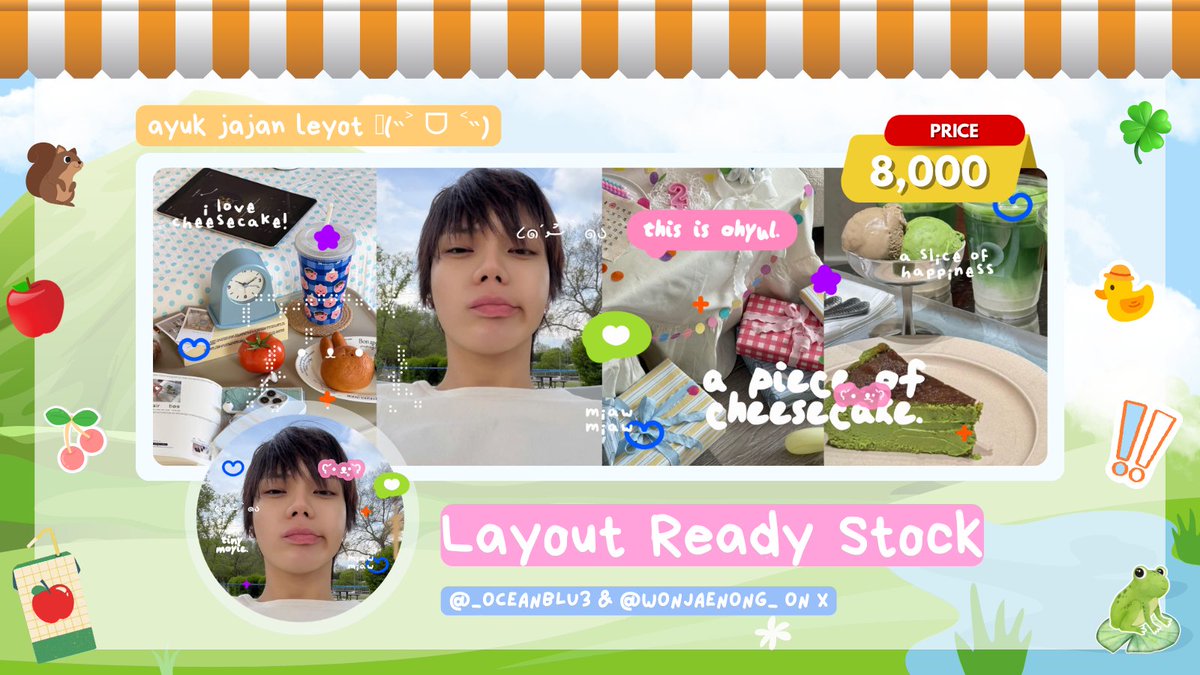 clearlyou_'s tweet photo. repo0st, &amp; like will be appreciated!🧀

aku membawa layout rs "CHEESECAKEU".
tersedia dohoon, keonho, anton, ohyul. 
pricinya ada di gambar free retext, &amp; qris only.🥣

#bealanja - 🌭 https://t.co/c0fl6jSsm6