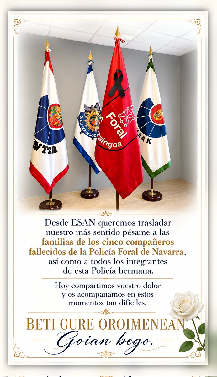 ESANInfo's tweet photo. AGUR eta OHORE
@policiaforal_na https://t.co/MyCvHQqUTr