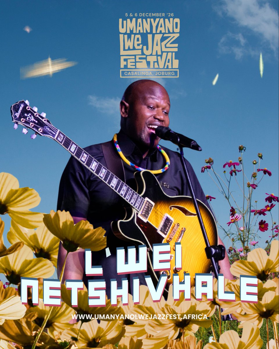umanyanolwejazz's tweet photo. 𝐑𝐎𝐎𝐓𝐄𝐃 (ƒ) 𝐗 𝐋'𝐖𝐄𝐈 𝐍𝐄𝐓𝐒𝐇𝐈𝐕𝐇𝐀𝐋𝐄 🇿🇦

Through guitar, voice &amp; composition, African jazz meets Tshivenda folk music, masterfully defining a sound moving between jazz, Malende, Tshikona, gospel, &amp; funk.

Catch him live at #ULJFest2026.

🎟️ https://t.co/uAGHWL4WxQ https://t.co/UlhglKMGba