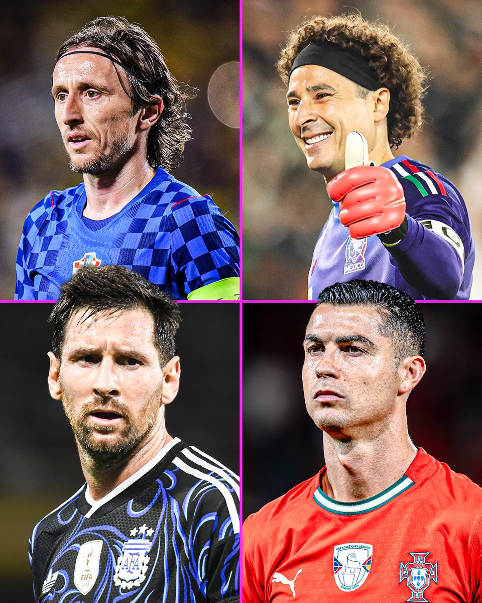 footballontnt's tweet photo. Over 700 players went to the World Cup in 2006...

Just four remain at the 2026 World Cup. Legends. 🌍👏 https://t.co/gmggxoh3Kn
