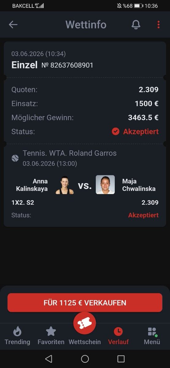 ExpectedYou's tweet photo. Tennis tip 🎾 Maja Chwalinska to win match https://t.co/0VrFvCMBdF