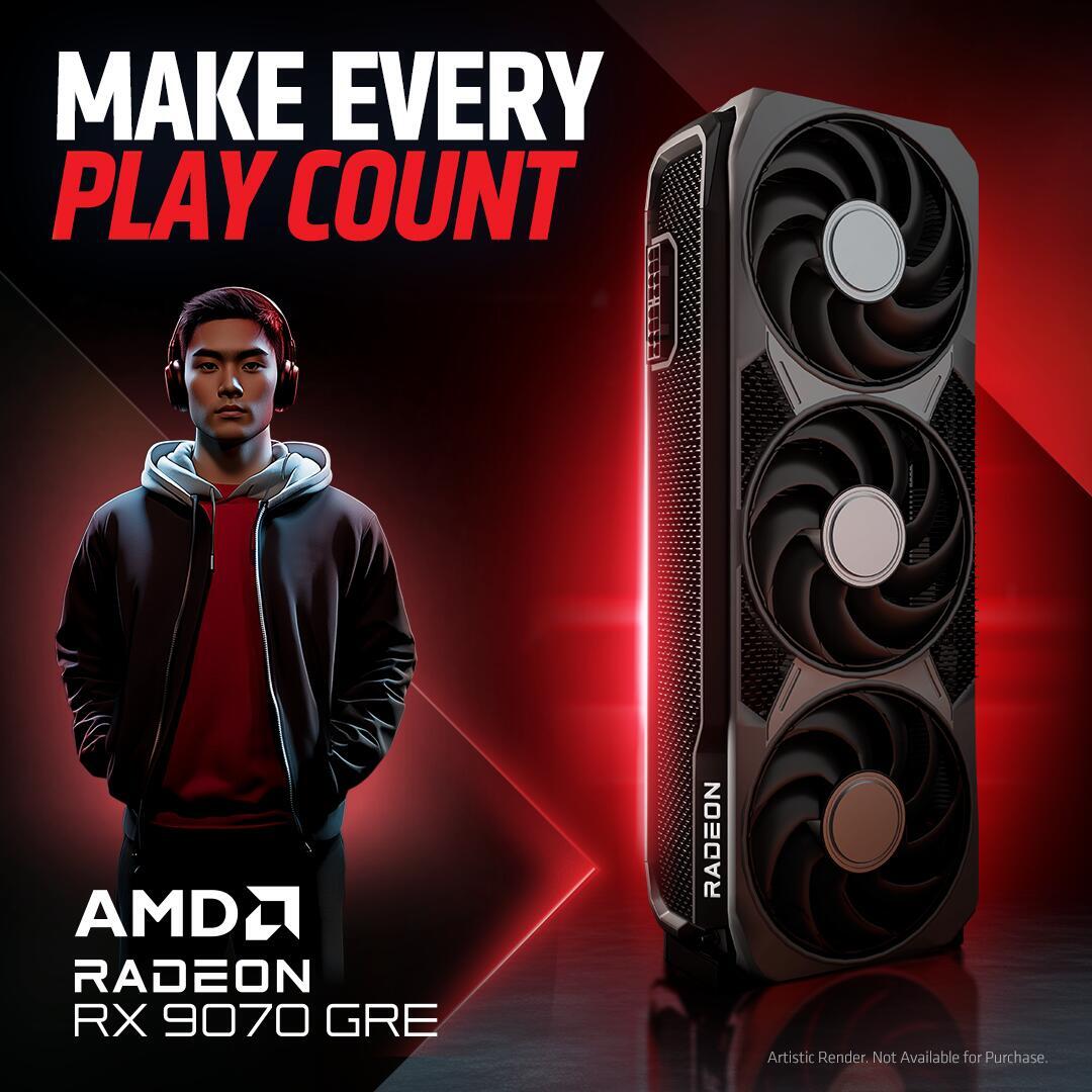 FlowUPofficiel's tweet photo. La AMD Radeon RX 9070 GRE débarque ! 👀
👉 Découvre la ici : https://t.co/TQO6KhsxFF

Une carte pensée pour jouer en 1440p solide, avec un vrai bon rapport perf/prix et toute la puissance @AMD_France qu’il faut pour upgrade ton setup sans exploser ton budget 😍 https://t.co/r0BW8lSEtF