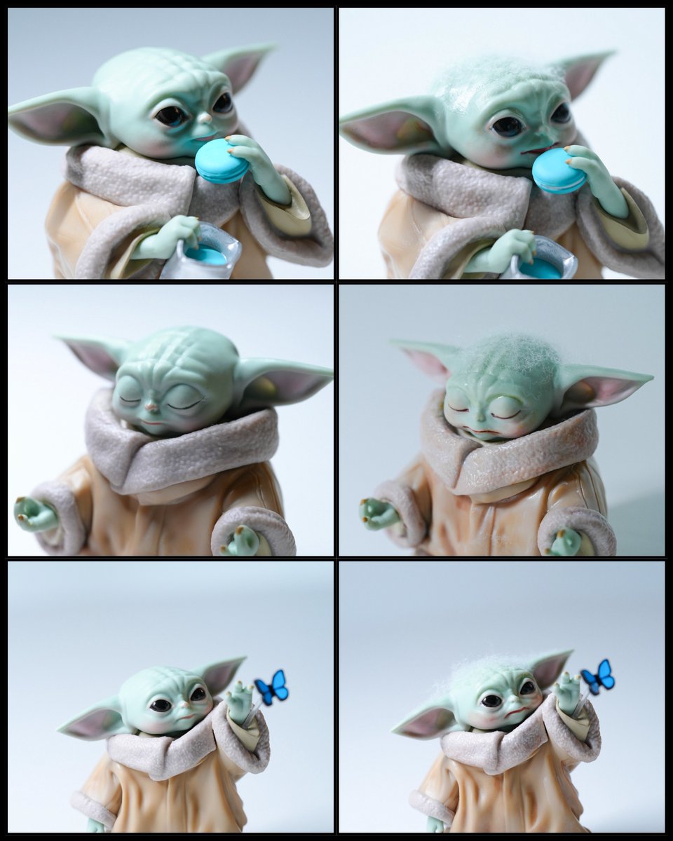 Hi,Grogu.
I'm good at makeup magic. 🪄 ˙˚°✰
before → after👶 