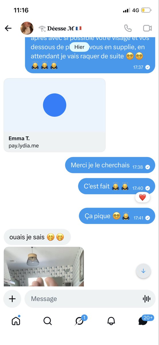 1debilee's tweet photo. -108€ pour @feminine_13 elle m’a démonté avec son rt game… https://t.co/zsIwqNNFXi