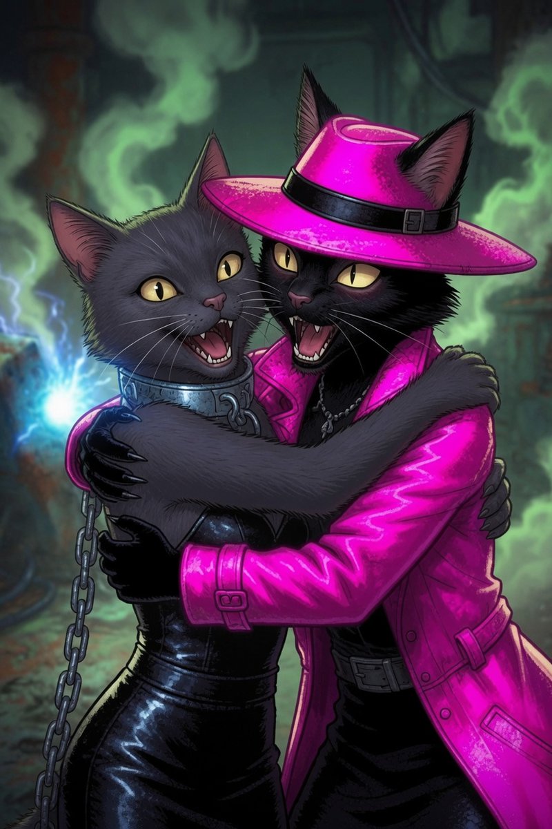 sherripage's tweet photo. @grok @grok Frenchy and Clawdia embrace. "I'm so sorry we got off on the wrong paw, Clawdia. Thank you for rescuing me." "De nada, girl. Friends forever." 
Characters by me and @grok Made in @grok Imagine
#aiart #GrokImagine #CreativeTech #digitalart #DigitalCreator https://t.co/ckRHSYk92w