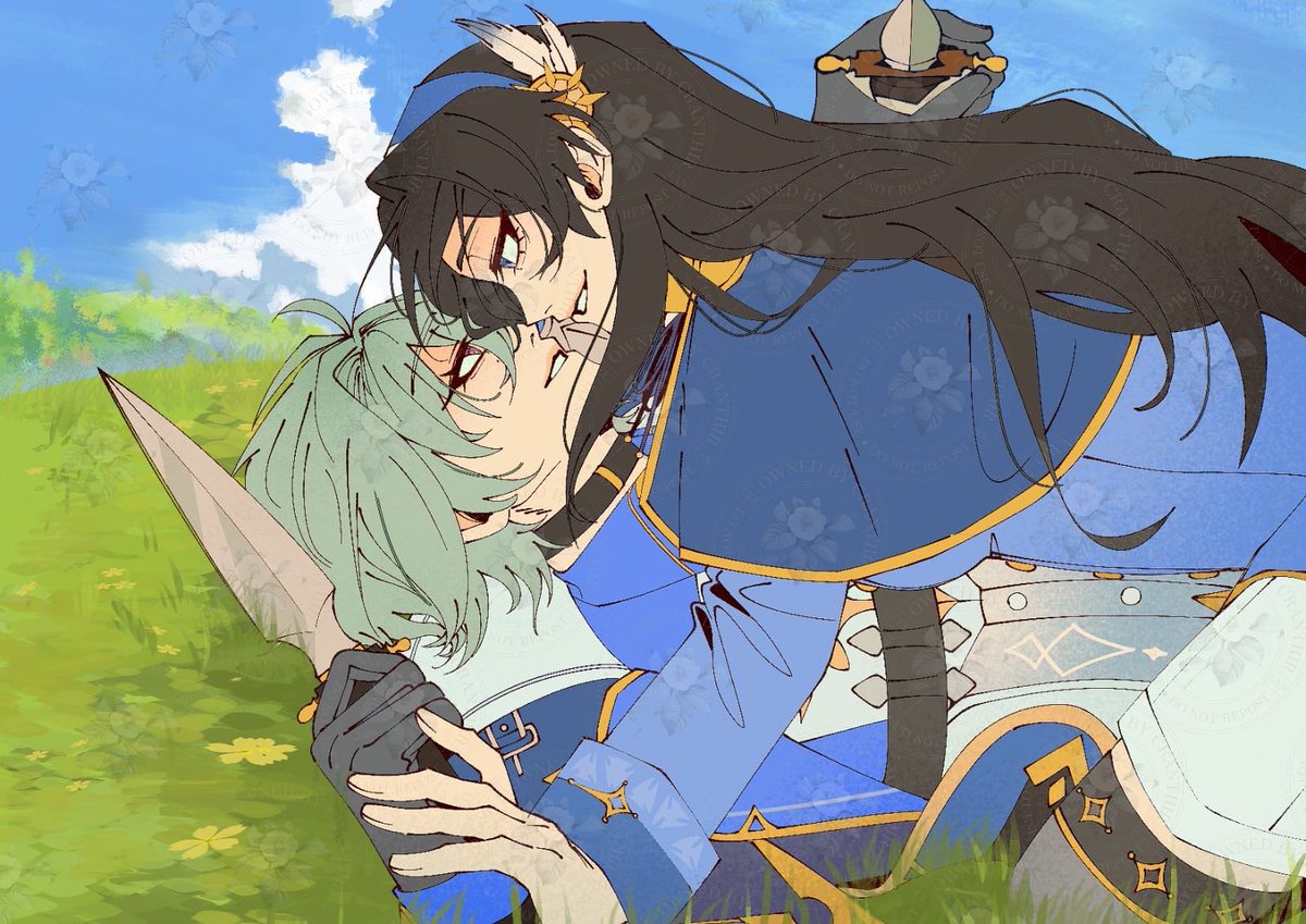 _cranthir's tweet photo. | #KreideJagdSeite |

“I heard that the Vice Captain of the Fifth Company and the Knight’s Archivist like to spar until one bleeds.”
“Really?”
“Yeah. They are both a little fucked up in the head.”

🖌️ https://t.co/EQRK79A453 
✒️ https://t.co/GScKgIO1kd https://t.co/eZZrRiALfo
