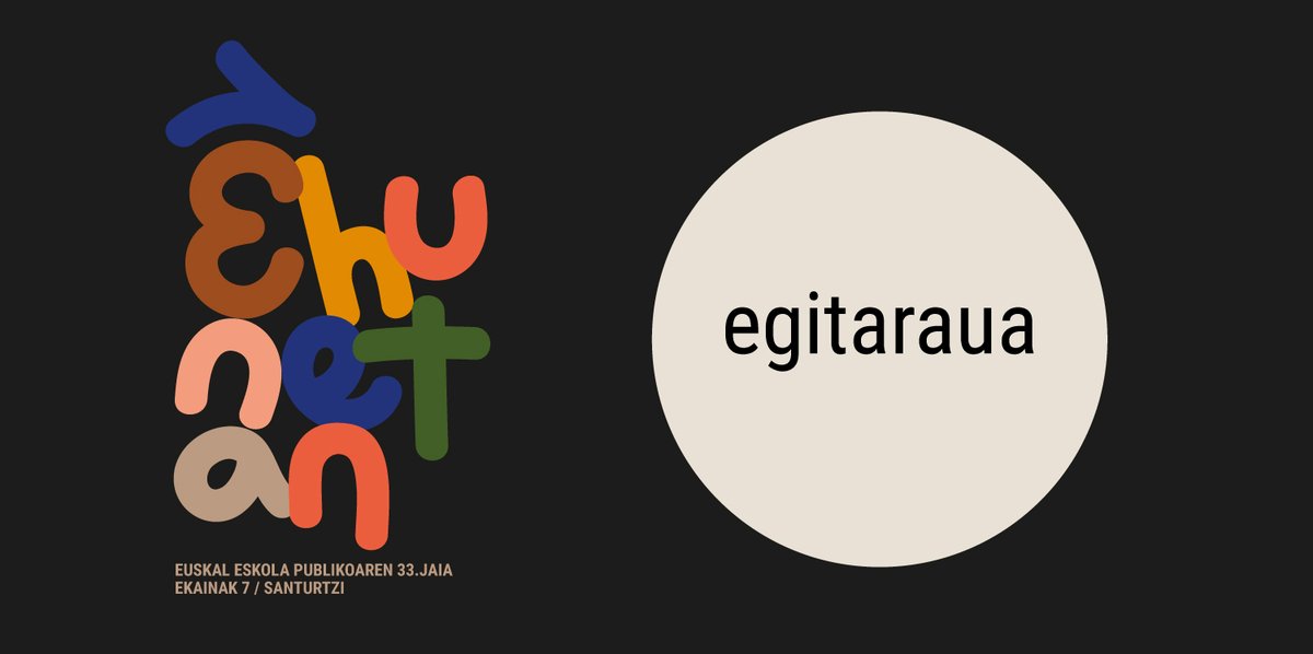 EEPJaia's tweet photo. 𝐄𝐆𝐈𝐓𝐀𝐑𝐀𝐔𝐀

🧶🤩Hemen da Euskal Eskola Publikoaren 33. Jaiaren egitaraua
🔶Zabaldu eta animatu zaitezte ekainaren 7an Euskal Eskola Publikoa ospatzera! EHUNETAN!

https://t.co/2tnAm4g40e

#euskaleskolapublikoarenjaia #ehunetan #Santurtzi https://t.co/r1M0bBEIDw