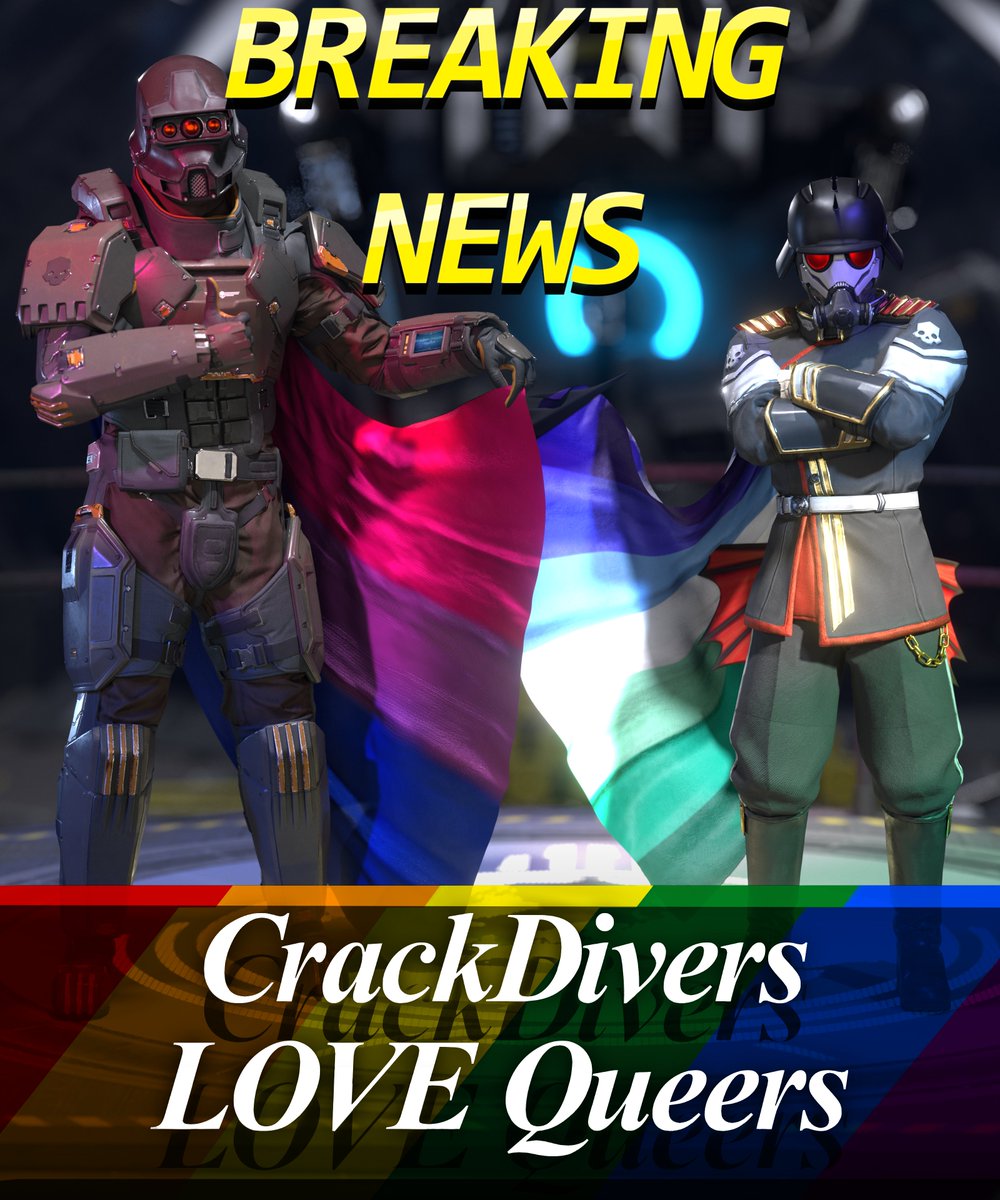 MaxwellScarf's tweet photo. #crackdivers #helldivers2 #pride PRIDE MONTH FOR THE DIVERS FT. @MaxxTrapp https://t.co/DzDWFBYbcz