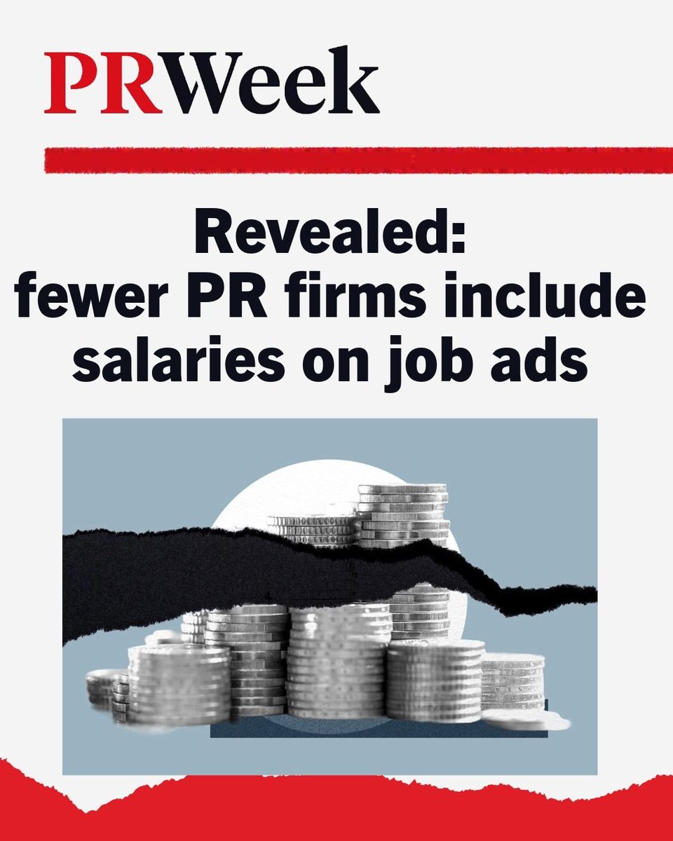 prweekuknews's tweet photo. Big UK PR agencies are going backwards on pay transparency, new research by PRWeek suggests: https://t.co/BC7MI6cYoX https://t.co/KzuqziqrSU