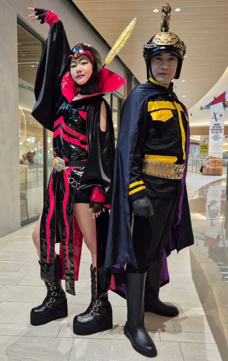 Eromui88's tweet photo. Tokufest2 day2 at Lalaport
My Maribaron cosplay debut along with Dasmader of the Crisis Empire 😈 Missed opportunity to clash with the Kamen Rider Black &amp; Black RX cosplayers on day 1 🥲
#tokusatsu #1988 #仮面ライダーブラックRX #kamenrider #特撮 #マリバロン #ダスマダ大佐 https://t.co/oL8XK6TW9d