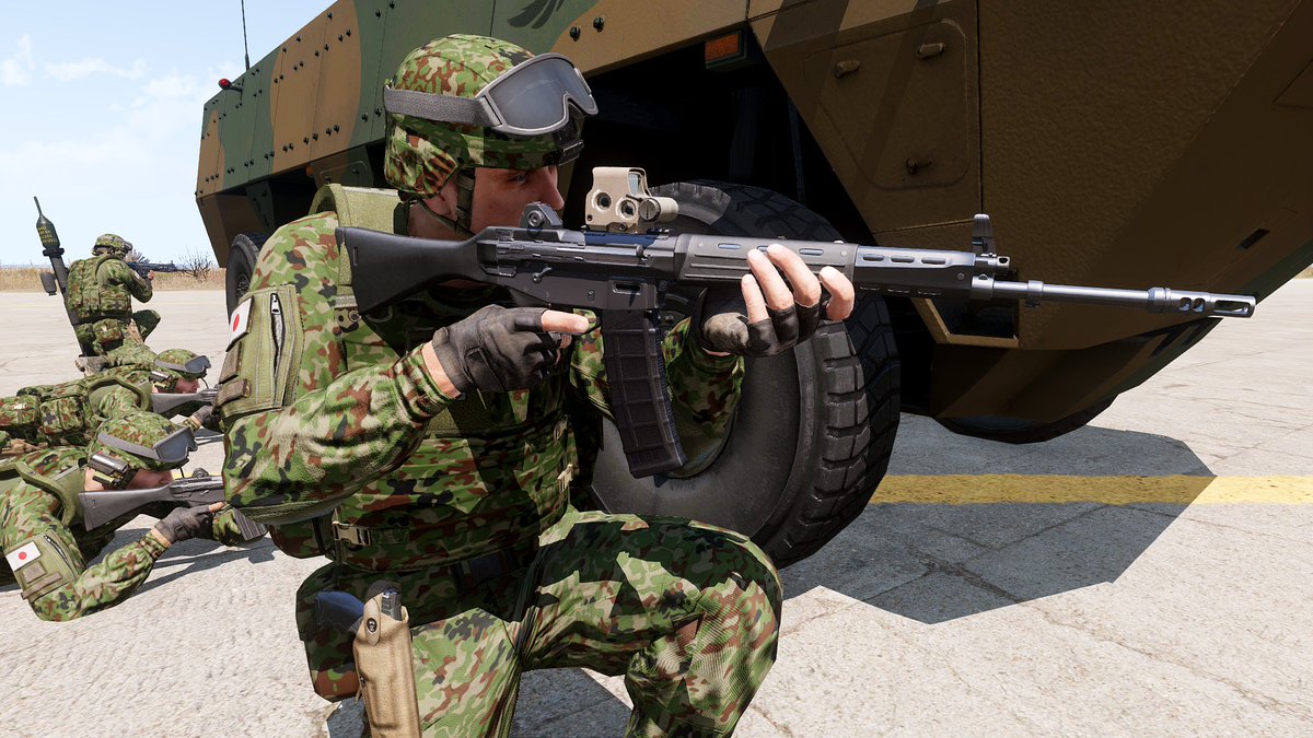 Forest7667's tweet photo. @Semtex2175 さんに最近メディアやゲームなどで登場していて、Arma3で私の知る限りでは無かったPMAG40連を制作してもらいました！
#ARMA3 https://t.co/WsLqz9QBgP