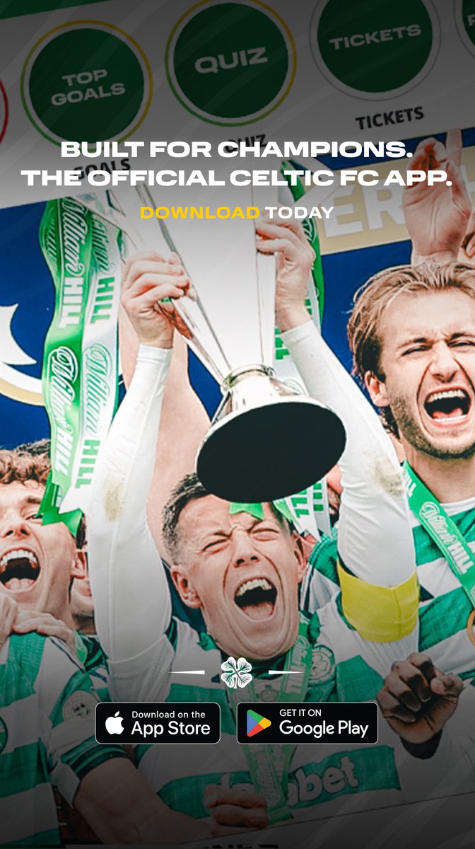 CelticFC's tweet photo. Everything Celtic. One Destination. Download the Official Celtic FC App today.