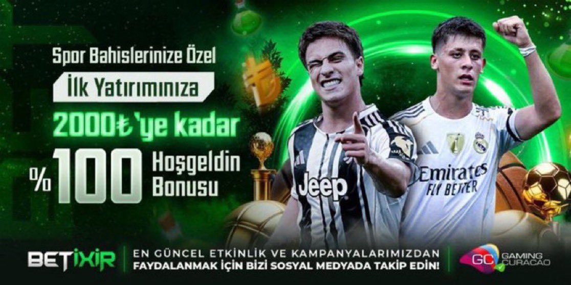 ixir_social_'s tweet photo. 🔔#BetiXir 'den Kazandıran Hoş Geldin Bonusu💵

⚽️ Spor Bahislerinize Özel İlk Yatırımınıza 2.000 tl'ye Kadar %100 Hoş Geldin Bonusu‼️

⚡️Güvenle Işık Hızında Çekim ve Hoş Geldin Bonuslarıyla  Kazanmanın Keyfini Çıkarman İçin #BetiXir Seni Bekliyor‼️

🔥https://t.co/QUKq3UscCn 👈 https://t.co/2xZPe1sxLF