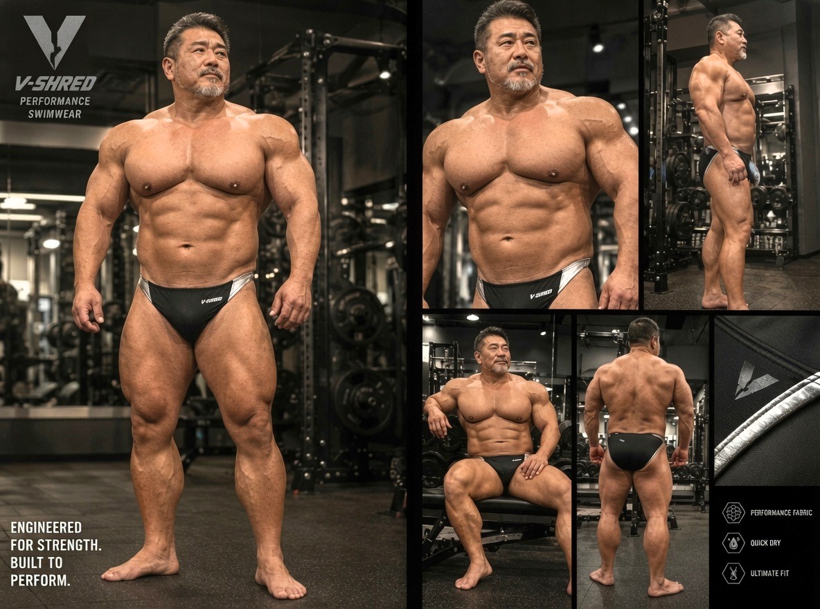 BigpecMax's tweet photo. This is what discipline, consistency, and the right gear look like. 
 V-SHRED Performance Swimwear built for strength, built to perform.  
Who else is training harder in their 40s, 50s, and beyond?   Drop a  if this motivates you. https://t.co/N3X22WwB3m