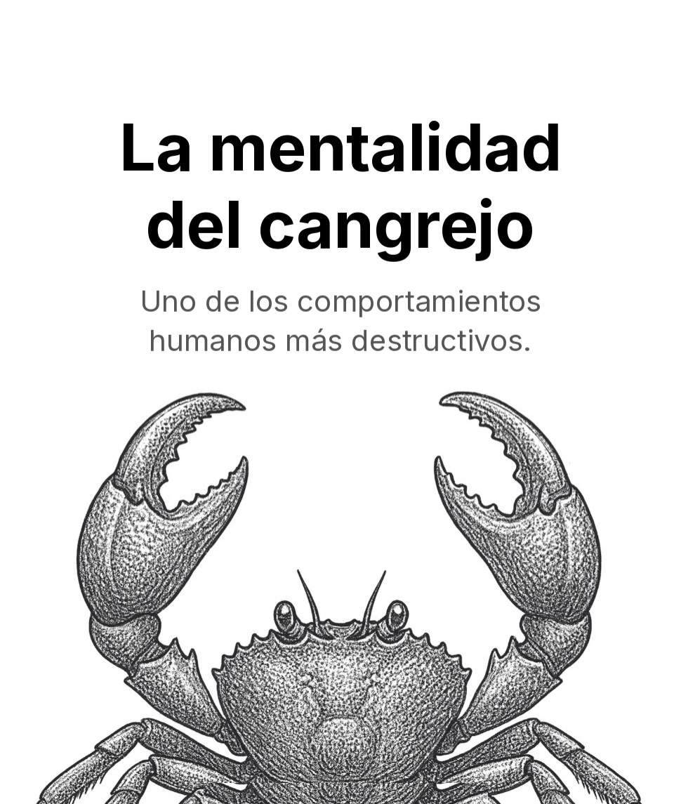 RafaAlphaX's tweet photo. La mentalidad del cangrejo...

Uno de los comportamientos humanos más destructivos.

👇 https://t.co/IDHiTub15f