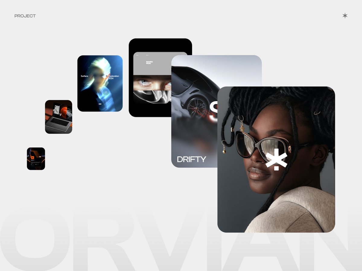 logancee_studio's tweet photo. If you're looking for an inspiration for your personal portfolio website, let try explore our new concept for Orvian - Personal Portfolio. 

https://t.co/ijed5Mw0Ia

A concept with the combination by Bold Typograpy, Dark style and Gradient Color tone. https://t.co/lauWX1VI1C