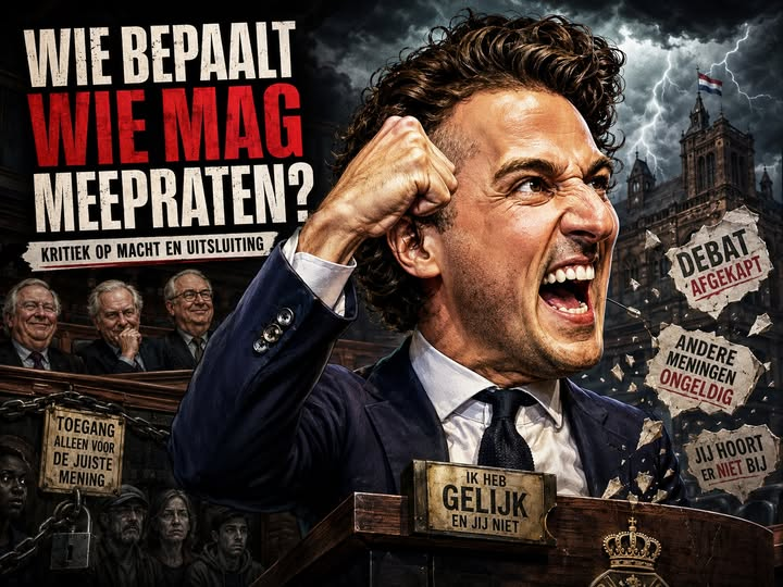 WimdenOudsten's tweet photo. Zo help je een democratie om zeep
Hoe help je een democratie om zeep?
Niet door de stembus af te schaffen.
Niet door het parlement op slot te doen.
Niet door de oppositie officieel te verbieden.
Nee, in Nederland doen we dat netter.
We doen het met moties.
Met morele taal.
Met ernstige gezichten.
Met woorden als “fatsoen”, “veiligheid” en “verantwoordelijkheid”.
Voor je het weet is er een meerderheid in de Tweede Kamer die zegt: met bepaalde gekozen politici sluiten we geen akkoorden meer. Niet omdat hun voorstellen inhoudelijk niet deugen. Niet omdat hun kiezers niet bestaan. Niet omdat hun Kamerzetels ongeldig zijn.
Maar omdat ze bepaalde woorden gebruiken.
Dat is de kern van de motie-Klaver. Een motie waarin de regering wordt opgeroepen geen akkoorden te sluiten met politici die oproepen tot geweld tegen vluchtelingen of de omvolkingstheorie verspreiden.
Dat eerste klinkt logisch. Natuurlijk sluit je geen akkoorden met politici die oproepen tot geweld tegen vluchtelingen. Geweld hoort niet thuis in een rechtsstaat. Punt.
Maar dan komt het tweede deel.
“Omvolking.”
Daar begint het politieke spelletje
Want met dat ene woord wordt een hele hoek van het politieke debat onder een verdacht bordje geschoven. Tegenstanders noemen het een complottheorie over doelbewuste vervanging van de Europese bevolking. Maar veel rechtse politici gebruiken het woord om te wijzen op zichtbare demografische veranderingen door massamigratie, integratieproblemen en veranderende bevolkingssamenstelling.
Je kunt dat woord ongelukkig vinden.
Je kunt het te beladen vinden.
Je kunt er fel tegen debatteren.
Maar iets anders is het om het als reden te gebruiken om samenwerking met gekozen volksvertegenwoordigers politiek uit te sluiten.
Dan verplaats je het debat van inhoud naar quarantaine.
Dat is gevaarlijk.
Want democratie betekent niet dat je alleen samenwerkt met mensen die dezelfde nette woorden gebruiken als jij. Democratie betekent dat je de strijd aangaat met argumenten. Dat je voorstellen beoordeelt op inhoud. Dat je gekozen vertegenwoordigers serieus neemt, ook als je een hekel hebt aan hun standpunten.
Maar daar lijkt een deel van de Kamer steeds minder zin in te hebben.
Onder leiding van Jesse Klaver wordt de politieke tegenstander niet alleen bestreden, maar besmet verklaard. Niet: “uw analyse klopt niet.” Niet: “uw cijfers deugen niet.” Niet: “uw oplossing werkt niet.”
Nee. “U verspreidt gevaarlijk gedachtegoed.”
Zodra dat etiket geplakt is, hoef je niet meer te luisteren.
Dat is het handige van morele uitsluiting. Je hoeft het debat niet meer te winnen. Je hoeft alleen de ander buiten de kring van fatsoen te plaatsen.
Daarna kun je met een zuiver geweten zeggen: met díé mensen praten wij niet.
Zo wordt de DEMOCRATIE langzaam kleiner
Niet in zetels, maar in ruimte.
Niet op papier, maar in praktijk.
Niet door verbod, maar door uitsluiting.
Het meest wrange is dat dit allemaal gebeurt onder het vaandel van “bescherming van de democratie”. Alsof democratie beschermd wordt door politieke onderwerpen onbespreekbaar te maken. Alsof het gezond is wanneer een Kamermeerderheid bepaalt welke gekozen politici nog wel bruikbaar zijn voor akkoorden en welke niet. Alsof miljoenen kiezers moeten accepteren dat hun vertegenwoordigers wel mogen praten, maar niet meer mee mogen doen.
Id dat democratische volwassenheid.
Nee dat is kartelgedrag met een morele bijsluiter.
Natuurlijk stemmen D66, CDA en VVD mee. Want als het gaat om het buitensluiten van ongewenste concurrenten, vinden partijen die zichzelf graag redelijk noemen elkaar opvallend snel. Dan verdwijnt alle nuance. Dan is het ineens simpel. Dan wordt een woord een wapen en een motie een hek.
Vandaag is het “omvolking”. Morgen is het “remigratie”.
Overmorgen is het “asielstop”.
Daarna is elk ongemakkelijk woord dat niet past binnen de goedgekeurde Haagse woordenschat verdacht genoeg om samenwerking onmogelijk te maken.
Zo werkt het glijdende vlak.
Eerst zeg je dat bepaalde woorden niet deugen.
Daarna zeg je dat partijen die die woorden gebruiken niet deugen.
Daarna zeg je dat je met die partijen geen akkoorden sluit.
Daarna zeg je tegen hun kiezers: jammer, u hebt wel gestemd, maar uw stem telt alleen zolang wij uw partij acceptabel vinden.
En dan durven ze dat democratie te noemen.
Het is werkelijk een gotspe.
Want een democratie wordt niet bedreigd door het bestaan van moeilijke woorden. Een democratie wordt bedreigd wanneer machthebbers gaan bepalen welke oppositie nog netjes genoeg is om mee te mogen doen.
De Tweede Kamer is geen sociëteit waar Jesse Klaver aan de deur staat met een gastenlijst.
De Tweede Kamer is het huis van de gekozen volksvertegenwoordiging.
Daar zitten partijen niet omdat Klaver ze sympathiek vindt. Daar zitten ze omdat kiezers op hen hebben gestemd.
Juist dát lijkt men in Den Haag steeds vaker te vergeten.
De kiezer mag stemmen, maar de gevestigde partijen bepalen daarna wel welke uitslag moreel bruikbaar is.
Dat is de echte arrogantie.
Je hoeft het niet eens te zijn met PVV, FVD, JA21, BBB, SGP of Mona Keijzer om te begrijpen hoe gevaarlijk dit mechanisme is. Vandaag gebeurt het aan de rechterkant. Morgen kan het met iedere andere politieke minderheid gebeuren die buiten de mode van het moment valt.
Wie democratie alleen verdedigt wanneer de juiste mensen winnen, verdedigt geen democratie.
Die verdedigt macht en macht houdt niet van lastige woorden.
Macht houdt van beheersing. Van nette frames. Van moties die tegenstanders kleiner maken. Van uitsluiting die klinkt als fatsoen.
Daarom is deze motie veel meer dan een politiek signaal. Het is een symptoom. Een symptoom van een parlement dat steeds minder inhoudelijk wil debatteren en steeds vaker moreel wil selecteren.
Niet: wie heeft gelijk?
Maar: wie mag nog meedoen?
Daar begint het einde van het open debat.
Een democratie sterft zelden in één klap. Zij sterft langzaam. Met applaus van mensen die denken dat ze haar redden. Met moties die zogenaamd de rechtsstaat beschermen. Met partijen die “tegen haat” zeggen te strijden, terwijl ze ondertussen miljoenen kiezers buiten de bestuurlijke werkelijkheid proberen te plaatsen.
Hoe help je een democratie om zeep? Door te doen alsof uitsluiting fatsoen is. Door te doen alsof morele superioriteit hetzelfde is als democratisch gezag. Door te doen alsof gekozen politici alleen meetellen als Jesse Klaver en zijn bondgenoten ze acceptabel vinden. Door dat alles vervolgens “bescherming van de democratie” te noemen.
Dan is de democratie niet ineens dood. Nee ze ligt wel aan het infuus.
De artsen die zeggen haar te redden, staan zelf met de stekker in hun hand.