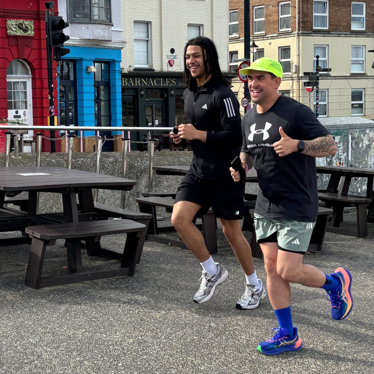 RedbrainGlobal's tweet photo. 🎡 #Affilifest is underway! If you're in Margate, come &amp; see the Redbrain team at Stand 15 in the Roller Room. We'll be talking Shopping performance, CSS and growth opportunities. Plus, have a go at our Hook-a-Duck challenge. Ben &amp; Kweli kicked things off with the running club!👟 https://t.co/vQJhKyALdl