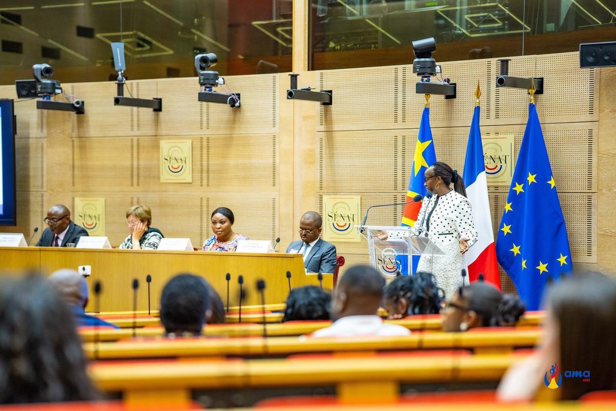 kwambatshingej's tweet photo. J’ai eu l’honneur d’intervenir au Sénat français lors d’un panel de haut niveau consacré à :

« Amplifier la voix des victimes d’agressions sexuelles en République démocratique du Congo »

Une initiative conjointe @afiamama  et du Groupe d’amitié France–Afrique centrale, sous l’impulsion du sénateur Guillaume CHEVROLLIER.

Dans cet espace institutionnel majeur, nous avons rappelé que les violences sexuelles en RDC ne relèvent pas seulement d’une urgence humanitaire :
elles constituent un enjeu global de sécurité, de droits humains et de responsabilité internationale.

Les survivantes congolaises portent une résilience admirable. Elles demandent :

• une justice accessible et effective,
• des mécanismes de protection renforcés,
• un accompagnement psychosocial durable,
• et une coopération internationale cohérente pour lutter contre l’impunité.

Pour répondre à ces besoins, l’engagement des partenaires internationaux est essentiel :
financements structurels, appui technique, renforcement institutionnel, coordination diplomatique.
Chaque action compte. Chaque voix compte. Chaque partenariat compte.

Nous avons la responsabilité collective de transformer l’écoute en action, et l’action en impact durable.
@CabinetKwamba @KamungaSerge @Gedlokwa1 @tshiamanyiku @annytenga