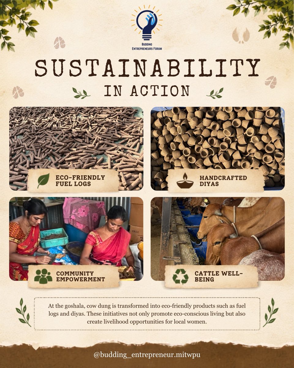 BuddingForumMIT's tweet photo. At Budding Entrepreneurs Forum, we believe true success is reflected in kindness. Our CSR visit to a Gaushala reminded us that even small acts of care and compassion can create a lasting impact.

#buddingentrepreneursforum #schoolofbusiness #csr #csractivity https://t.co/iNNWDVdlfA