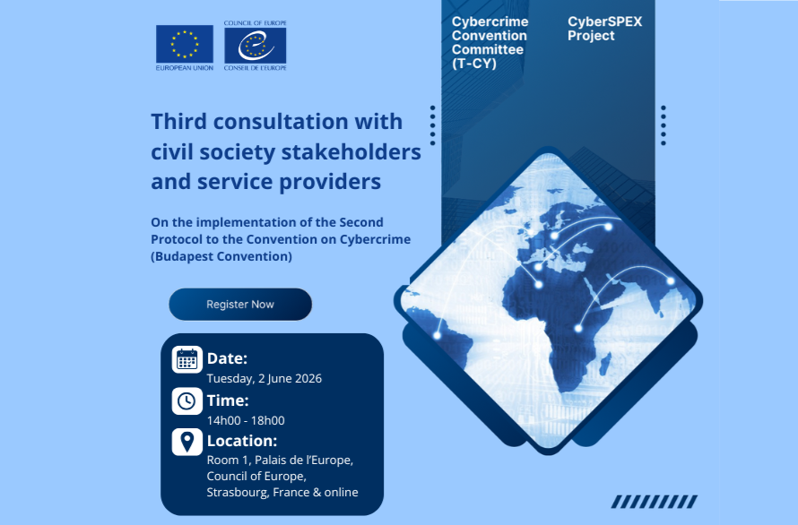 CAsociation's tweet photo. 🌐 The Association Comunitatea Internet participated in the third consultation on the Second Protocol to the #BudapestConvention, where stakeholders exchanged views on #ElectronicEvidence, rule-of-law safeguards, and the balance between #cybersecurity and #HumanRights.
#CyberSPEX https://t.co/2LlwxxTWHC