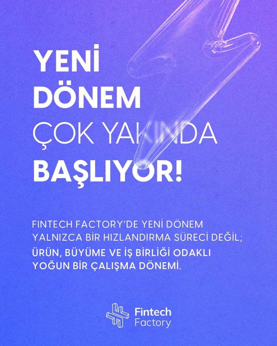 FactoryFintech's tweet photo. Fintech Factory’de yeni dönem çok yakında başlıyor! 

⭐ Bu dönem, yalnızca bir hızlandırma programı değil; girişimlerin ürünlerini geliştirdiği, sektörün deneyimli mentorlarıyla çalıştığı ve stratejik iş birlikleri kurduğu yoğun bir büyüme süreci olacak. https://t.co/bzt5cxiY6r