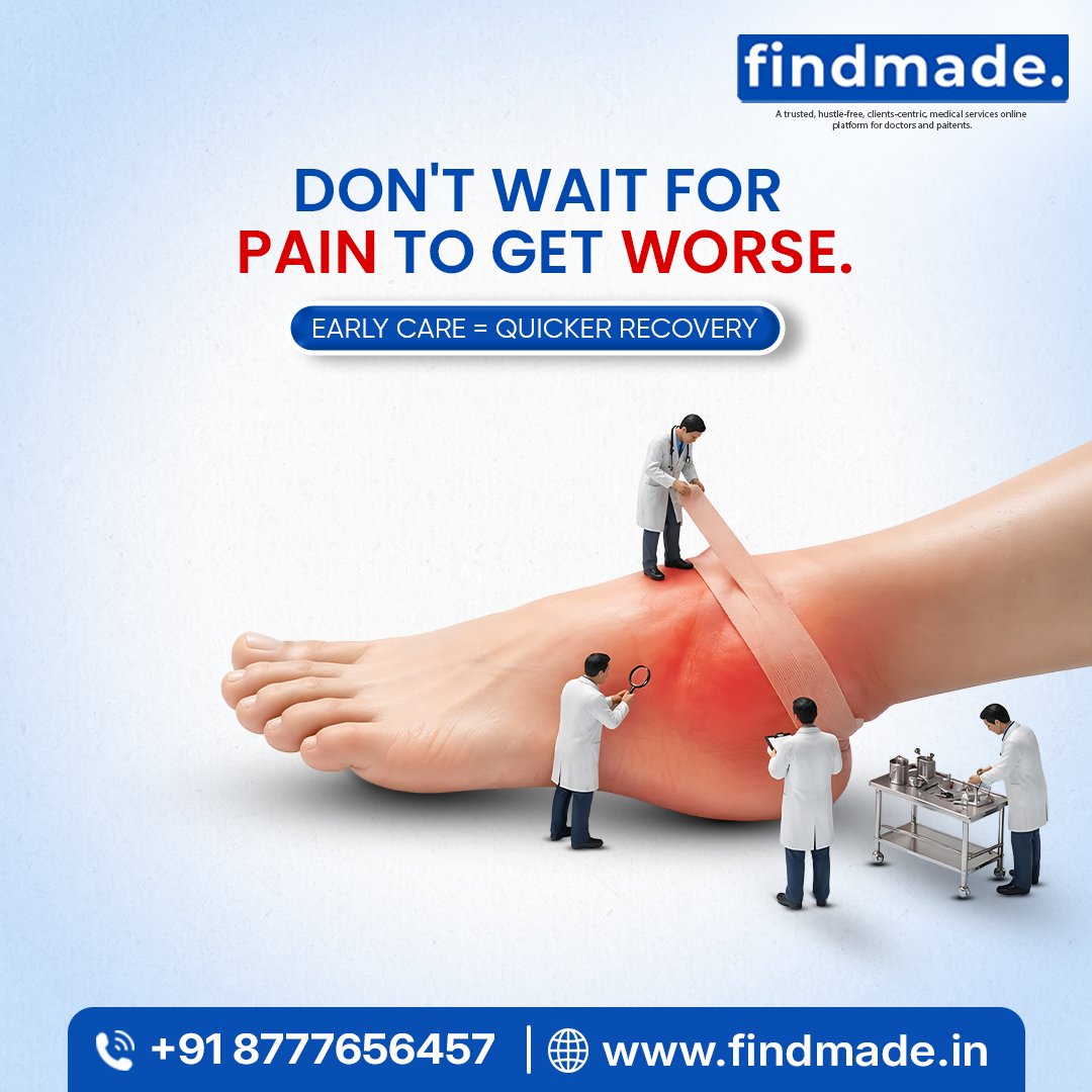 Findmadein's tweet photo. 🚨 Pain won't fix itself by waiting.

The sooner you address pain, the faster your recovery can be. Early care helps prevent complications and gets you back on your feet sooner. 💙

Don't ignore the warning signs.

#Findmade #PainRelief #EarlyCare #FasterRecovery #HealthTips https://t.co/Ddyqy014gd
