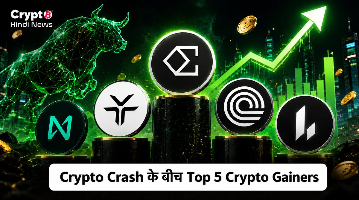 crypto_hi_news's tweet photo. Crypto Market Crash के बीच Top 5 Crypto Gainers -
$DEXE, $LIT, $ONDO, $NEAR, solana:72QvBVwpxqmheEPfaCwWSWqEFsUy3rhWt6JhQBMNTwD1
To Know More Details - https://t.co/MARe4BrhTD
#CryptoHindiNews #TopCryptoGainers #Crypto #token #Gainers #CryptoCommunity https://t.co/HucKzLS3pI