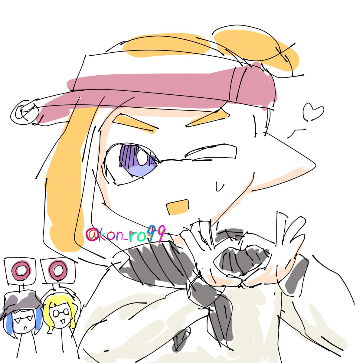 kon_ro99's tweet photo. アクさんが無茶振りに応えてくれました
というらくがき https://t.co/jfdGHHcpvZ