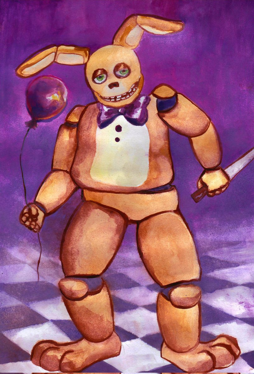 BasilCulverin's tweet photo. #springbonnie #watercolor #fnaf #traditionalart #williamafton https://t.co/xflc0lZ2Jz