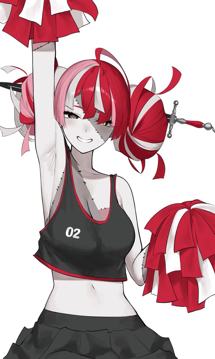 myd99866's tweet photo. Zombie cheerleader ☺️

#graveyART https://t.co/0rsMu15AHo