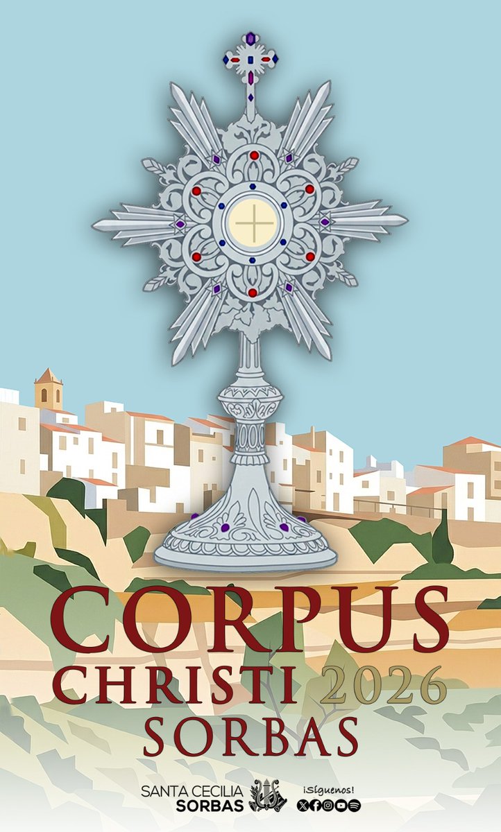 BandaSorbas's tweet photo. 🔔 AGENDA | 

El próximo domingo acompañaremos musicalmente a la Custodia con el Santísimo Sacramento en la Procesión del Corpus Christi de Sorbas.

Toda la info 👇🏼
https://t.co/ouRN9UOrRP

#SoñandoMúsica https://t.co/dZNs6aAp3w