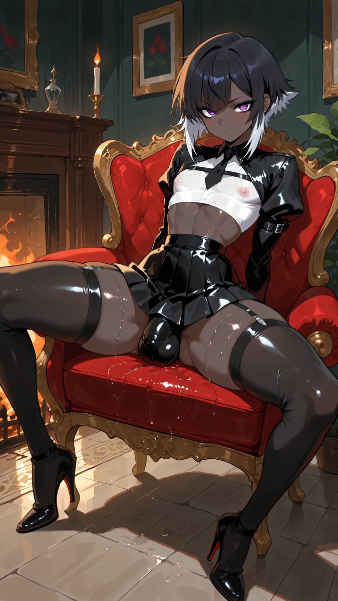 CorpseEater's tweet photo. Glossy outfit, spread legs, and a leaking cock~ 🥵
#femboy #femboynsfw #nsfw #gaynsfw https://t.co/IbwR2YpNPz