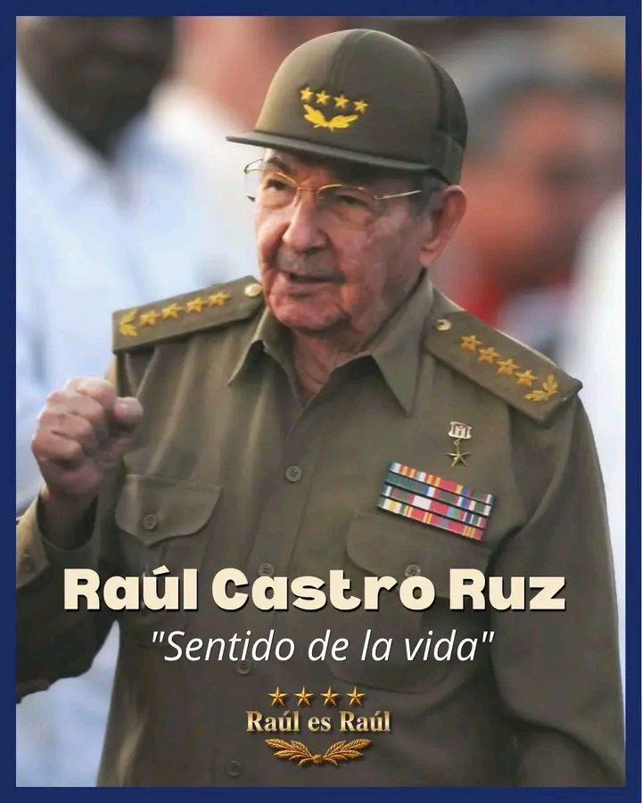 MTSS_CUBA's tweet photo. Raúl es Raúl: Celebramos el cumpleaños 95 del General de Ejército.
 “Sí se pudo, sí se puede y sí se podrá”.
#95DeRaúl https://t.co/3qL7M231uP