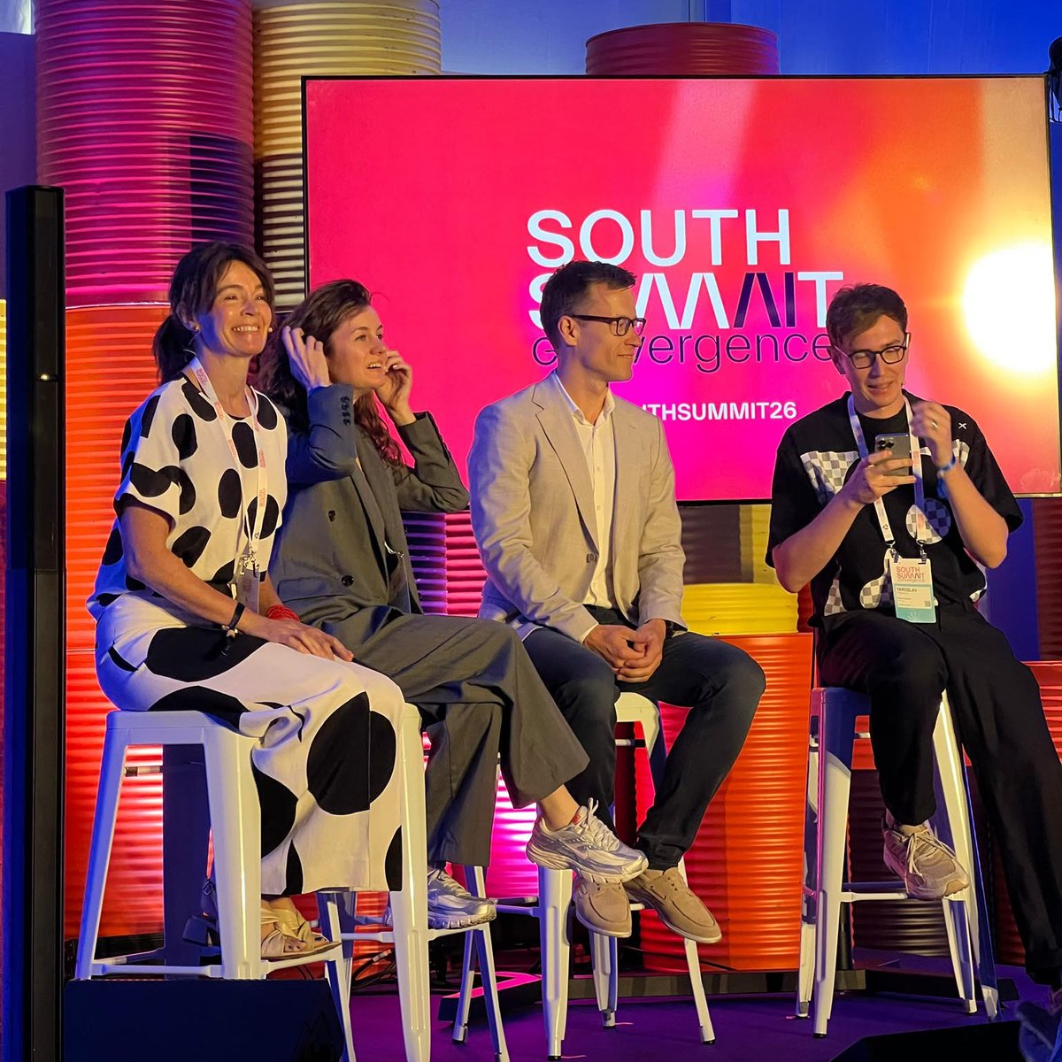 BBVASpark's tweet photo. Panel: Ecosystems in the Era of AI Convergence, at #GrowthStage @south_summit 🚀

Moderated by Yaroslav Verinchuk (Snul Comms) together with @antalainen (@EstBAN_org), Elena Contioso-Fleming (@28DGTL) and @ainhoa_campo, Investment Director of @BBVA Investments
#SouthSummit26 https://t.co/VxXxP6Abpy