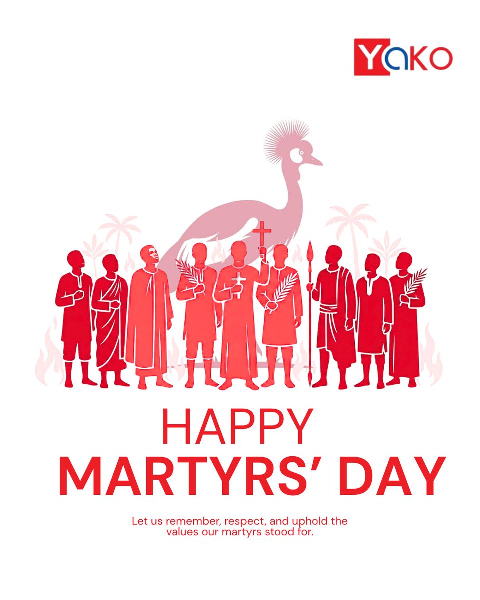YakoICTHUB's tweet photo. Today we honour the Uganda Martyrs — whose courage and conviction still inspire us all.

Wishing everyone a peaceful Martyrs Day.

#UgandaMartyrsDay #Namugongo https://t.co/ktnKUrhfhe