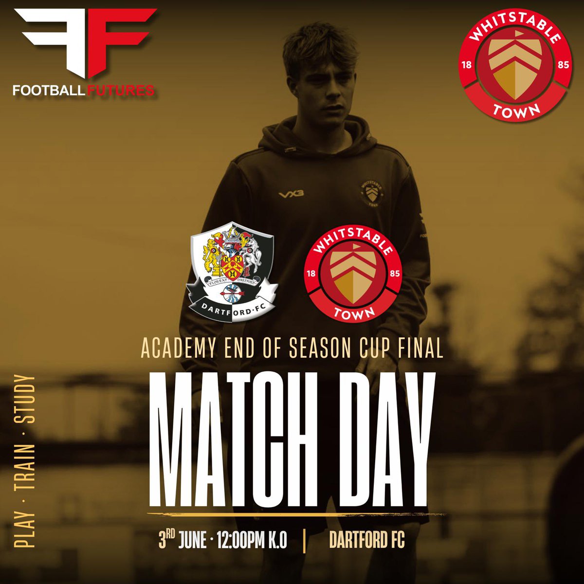 WhitstableAcad1's tweet photo. Academy End of Season Cup Final 🏆

Good luck to our Scholarship Squad as they take on a strong Dartford Academy side today at Princes Park in the Academy End of Season Cup Final. https://t.co/OeAxzQgV7h