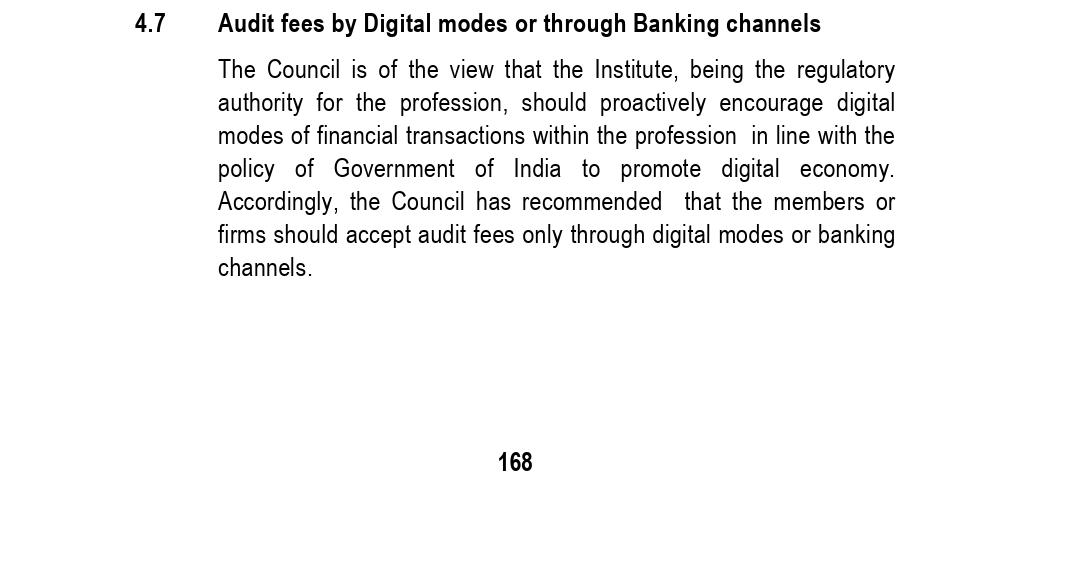 CANITINCHAWLA's tweet photo. Audit fees now be accepted only through Digital Mode and Banking Channels .
#icai
#auditfees
#camembers
#icaimembers
#charteredaccountant https://t.co/q5Y5Uo4IOU