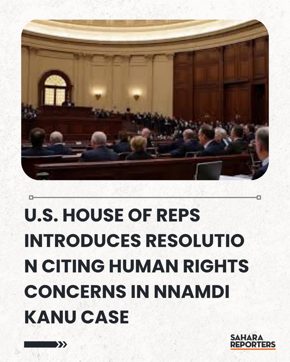 OkwukKanu's tweet photo. Rep. John James @RepJames has once again, encouraged the Secretary of State to engage with the Nigerian government regarding concerns about due process and human rights in the case of Mazi #NnamdiKanu."
- Thanks to the Nwankwo Brothers for always stretching .

While H.Res. 1321 is not a legal remedy, it has placed the case firmly on the U.S. congressional agenda, encourage engagement with Nigeria on due process and human rights, and increase international scrutiny as the appeal process moves forward.
The opinion of @UNHumanRights Working Group as referenced is still valid?
#HumanRights
#JusticeAndDueProcess
#FairAppealforNnamdiKanu