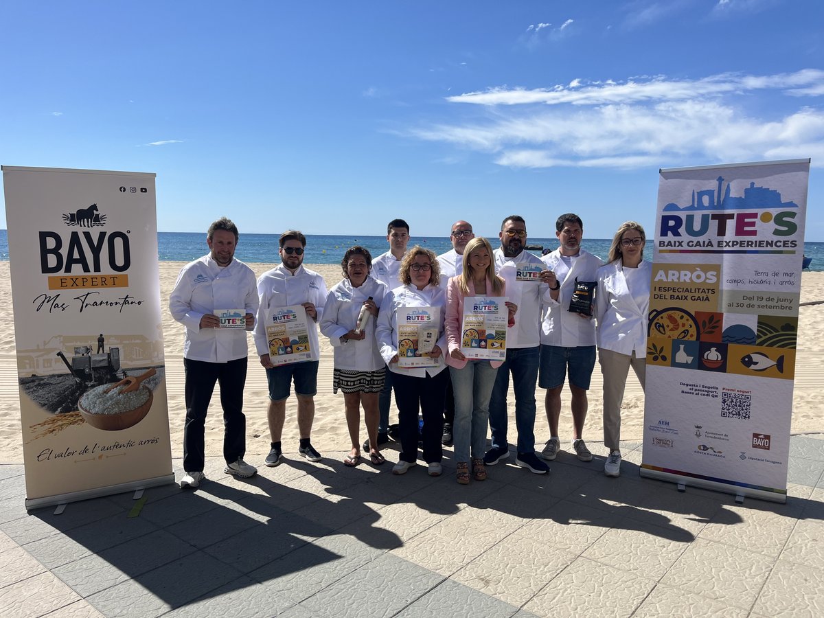 AEHTarragona's tweet photo. 🥘Es presenten les Rutes Baix Gaià Experiences amb Arròs i Especialitats!

Del 19/06 al 30/09 s'oferiran degustacions  a nombrosos restaurants de📍Torredembarra, Altafulla, Tarragona, el Catllar, Creixell, la Pobla de Montornès, Salomó i Roda de Berà.

🔗 https://t.co/wBYZCDoBtm https://t.co/MWHnpt2AwE