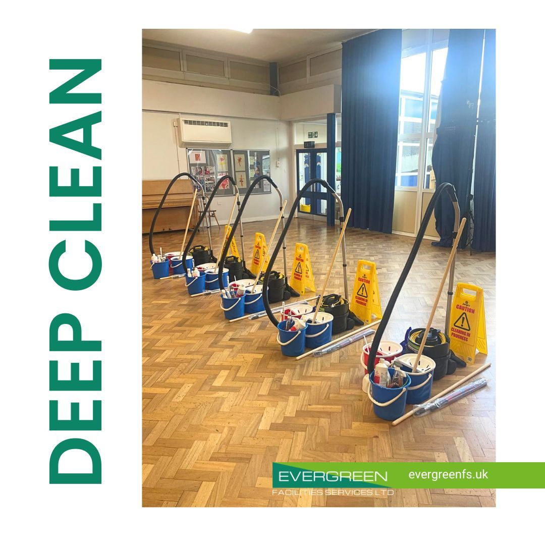 EvergreenFSLtd's tweet photo. Our team is gearing up for another summer of school deep cleans ✨ 

🟢 https://t.co/z1YNpasp9X https://t.co/acnwpi3lDq