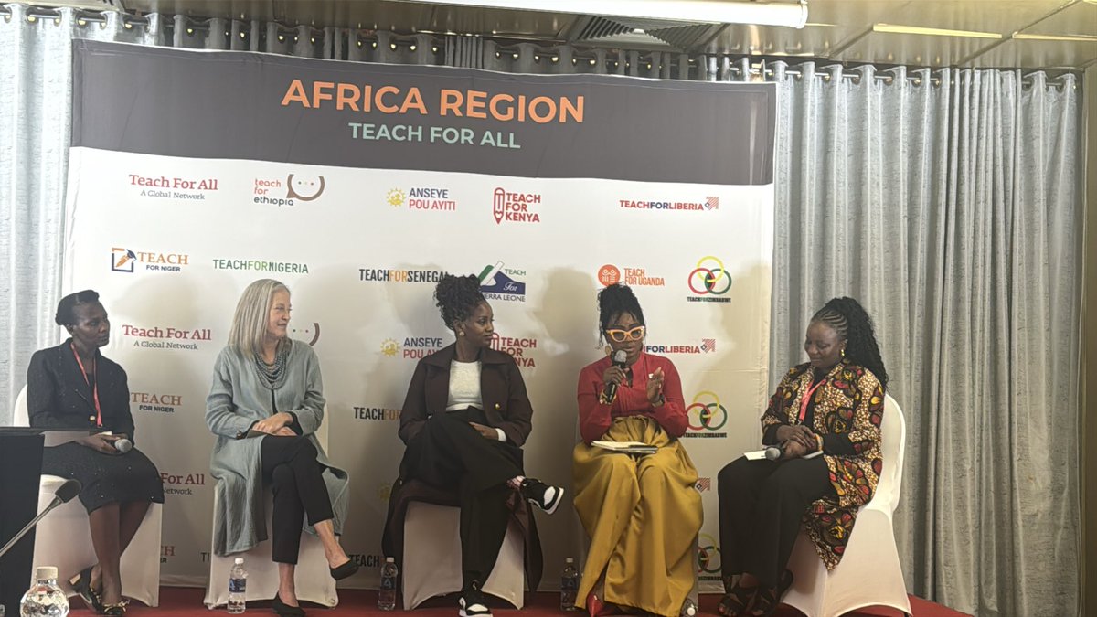 TeachForSalone's tweet photo. Day One of the Africa Region Leadership Conference in Harare, Zimbabwe

The Africa Region Leadership Conference in Harare, Zimbabwe, opened with CEOs, regional leaders, funders, and strategic partners from across the continent coming together to discuss leadership, impact, and organizational growth.

One of the morning’s standout sessions was a panel discussion featuring our CEO, Madam Josephine M Saidu, the CEOs of Teach For Kenya and Teach For Uganda, including the global CEO of Teach for all Wendy Kopp. The conversation focused on how organizations can communicate impact effectively and engage stakeholders around a shared vision for change.

Drawing on Teach For Sierra Leone’s experience, the CEO emphasized the importance of clearly articulating the organization’s Theory of Change to build trust and attract investment. She explained that partners are more likely to invest when they understand how interventions drive measurable, lasting outcomes for children, schools, and communities.

She also shared how Teach For Sierra Leone stays relevant in a rapidly evolving education landscape by responding to community needs while remaining firmly committed to its mission of ensuring every child has access to quality education. Through continuous learning, evidence-based decisions, and strong community engagement, the organization continues to adapt and innovate without losing sight of its purpose.

Madam Josephine, further explained how TFSL aligns partners with its Theory of Change and mission by building relationships rooted in shared values, mutual accountability, and a commitment to educational equity. By pairing data with compelling impact stories and transparent reporting, the organization has strengthened trust and expanded its network of supporters.

Reflecting on the organization’s achievements, she highlighted results that showcase the impact of Teach For Sierra Leone’s work in underserved communities. She noted that these successes stem from strong partnerships, committed leadership, and a sustained focus on long-term systems change.

The session delivered practical insights on stakeholder engagement, impact communication, and partnership development, setting a strong and inspiring tone for the rest of the conference.