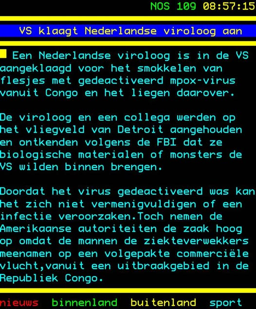 WimdenOudsten's tweet photo. Wow, !!! Dat is pas een virus doorbraak.
Van een kwaadaardige actie. Hoe denk je dat anders kwaadaardige ziektes verspreid worden van het ene land naar het andere.
Een tijdje geleden werd een collega van Ab Osterhaus al aangehouden die ook connecties had met het Erasmus en het ebolavirus.
Ab, onze kwaadaardige wetenschapper die als ‘deskundige’ door de overheid en de media op handen werd gedragen. Dat was ook degene die juichte en een fles whiskey opentrok om het te vieren dat het eerste Sarsvirus geval in Nederland was aangekomen in 2008 en er geprikt kon worden met de zogenaamde vaccins. Toen er zo veel mensen klachten kregen daarvan stopten de prik acties abrupt omdat er claims volgden. Te veel mensen ondervonden schade en dat ging pharma in de papieren lope. Het balletje gaat rollen.
